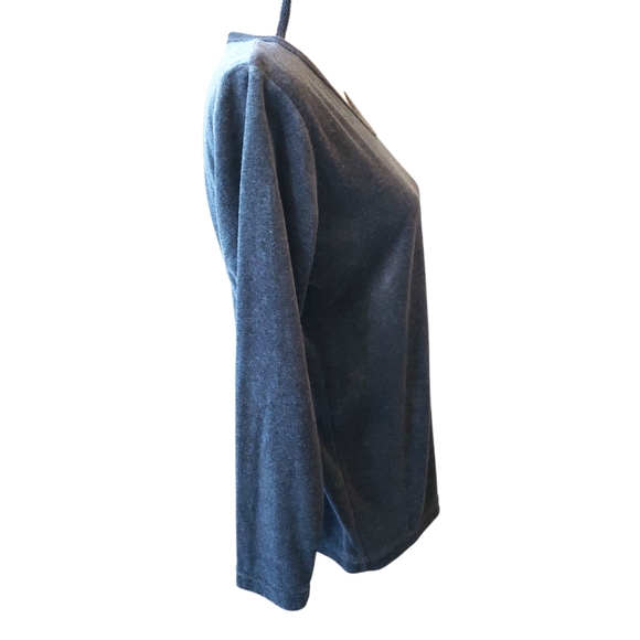 Passports V Neck Long Sleeves Top Size Medium - Picture 4 of 7